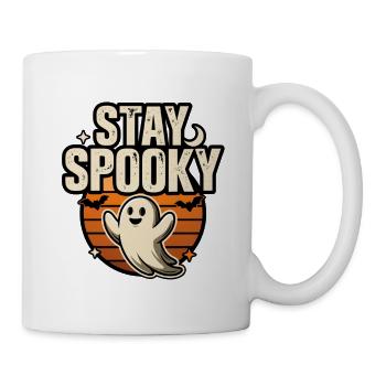 Cute Ghost Halloween – Bleib gruselig - Tasse - Weiß - Rechts