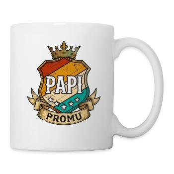 Großvater beförderte Retro-Wappen Zukünftiger Großvater - Tasse - Weiß - Rechts