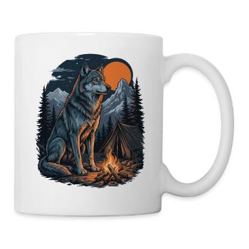 Hiking Wolf – Outdoor-Abenteuer - Tasse - Weiß - Rechts