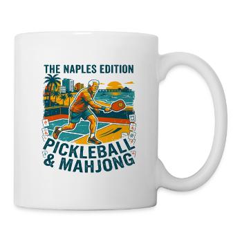 L’édition Naples Pickleball et Mahjong - Mug blanc - blanc - Droite