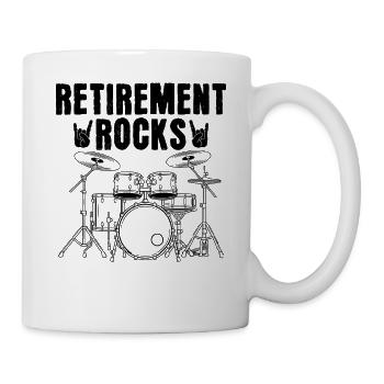Retirement Rocks - Tasse - Weiß - Rechts