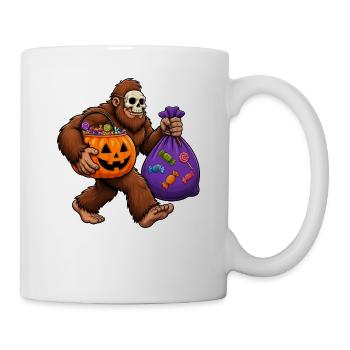 Halloween Bigfoot Lustiges Süßes oder Saures Bigfo - Tasse - Weiß - Rechts