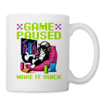 Gamer Gaming Cat Video Game - Tasse - Weiß - Rechts