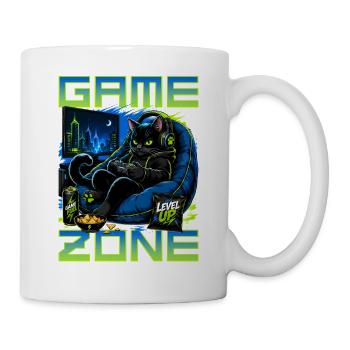 Gamer Gaming Cat Video Game - Tasse - Weiß - Rechts