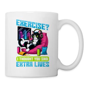 Gamer Gaming Cat Video Game - Tasse - Weiß - Rechts