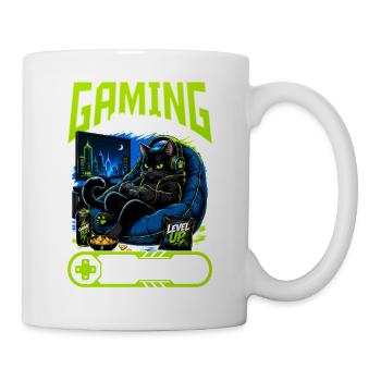 Gamer Gaming Cat Video Game - Tasse - Weiß - Rechts