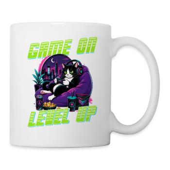 Gamer Gaming Cat Video Game - Tasse - Weiß - Rechts