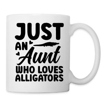 Alligator Tante  - Tasse - Weiß - Rechts