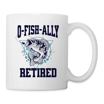 Ofishally Zurückgezogenes Wortspiel - Tasse - Weiß - Rechts