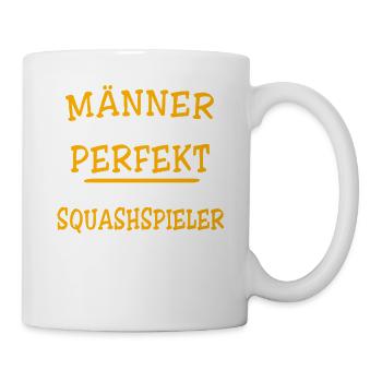 Squashspieler Squash - Tasse - Weiß - Rechts