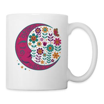 Spiritualität Meditation Heilige Geometrie Lotus - Tasse - Weiß - Rechts
