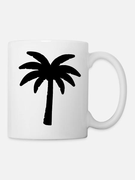 Palme - Tasse - Weiß