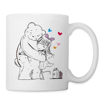 Teddy fährt in den Urlaub - Tasse - Weiß - Rechts