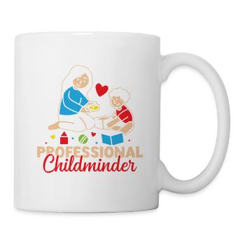Tagesmutter Professional Childminder Nanny - Tasse - Weiß - Rechts