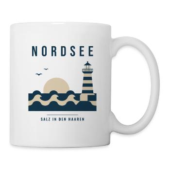 Nordsee Salz In Den Haaren Küste Meer - Tasse - Weiß - Rechts