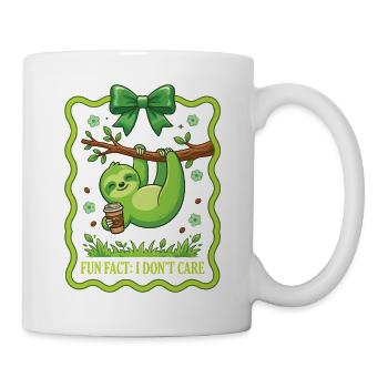 Lustiger Sarkastischer Fun Fact Ist Mir Egal - Tasse - Weiß - Rechts