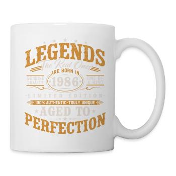 Cadeau d’anniversaire vintage vintage rétro 1986 - Mug blanc - blanc - Droite