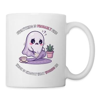 Wahrscheinlich ist alles in Ordnung – Angsthumor - Tasse - Weiß - Rechts