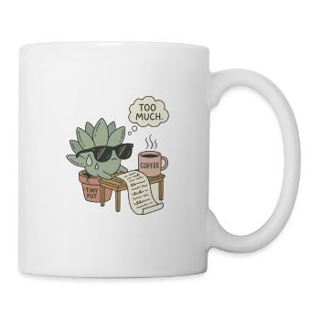 Büro Stress Pflanze - Tasse - Weiß - Rechts