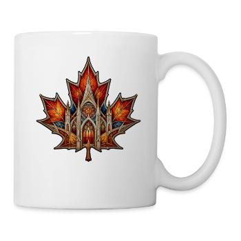 Maple Cathedral in Stained Glass Window - Mug - white - Right