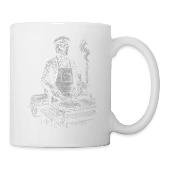James K. Polk beim BBQ Grillen - Tasse - Weiß - Rechts