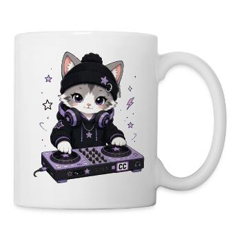 Chat DJ - Tasse - Weiß - Rechts
