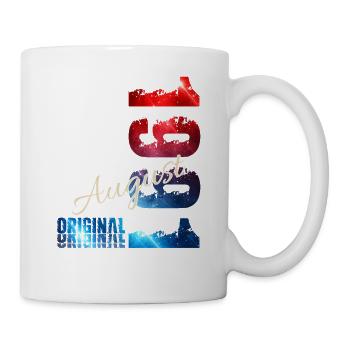 35. Geburtstag Geschenk Original August 1991 - Tasse - Weiß - Rechts