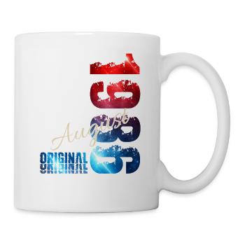 40. Geburtstag Geschenk Original August 1986 - Tasse - Weiß - Rechts