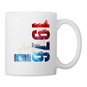 50. Geburtstag Geschenk Original August 1976 - Tasse - Weiß - Rechts