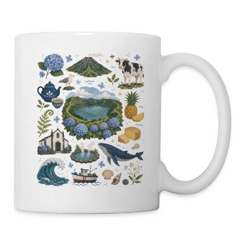 Açores | Îles volcaniques, baleines et nature - Mug blanc - blanc - Droite