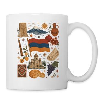 Armenia | Ararat, culture & love of the homeland - Mug - white - Right