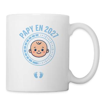 Futur Papy 2027 Chargement Bébé En Cours - Mug blanc - blanc - Droite