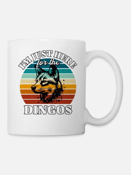 Lustige Australischer Wildhund Sprüche - Tasse - Weiß