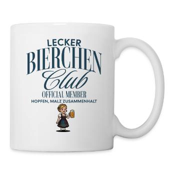 Lecker Bierchen Club - Tasse - Weiß - Rechts