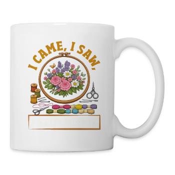 Lustiges Nadelspitzen-bastelhobby - Tasse - Weiß - Rechts