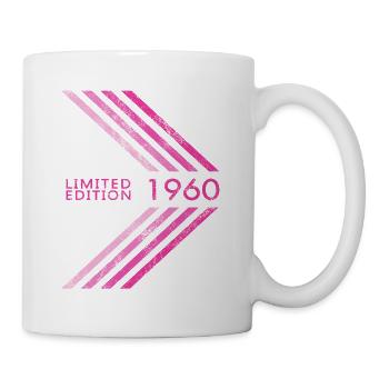 1960 Limited Edition Geburtstag Frauen Damen - Tasse - Weiß - Rechts