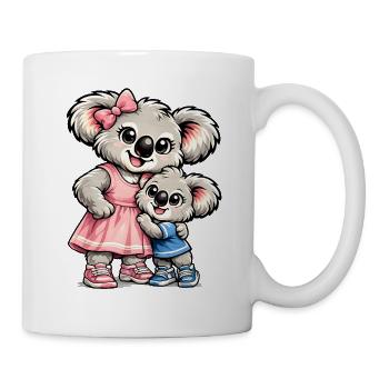 Süßer Koala – Große Schwester - Tasse - Weiß - Rechts