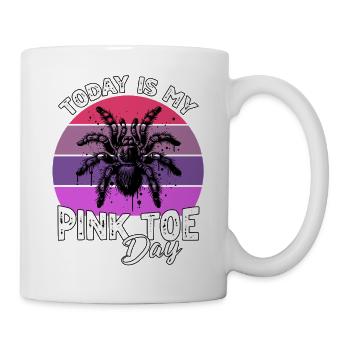 Pinkzeh Rosafuss Tarantel - Tasse - Weiß - Rechts