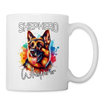 Deutscher Schäferhund Flüsterer - Tasse - Weiß - Rechts