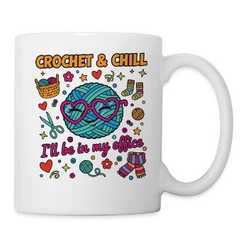 Lustiger Häkelliebhaber Häkel und ChI'll Ich bin drin - Tasse - Weiß - Rechts