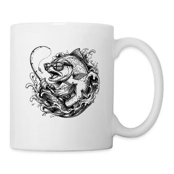 Hecht Norwegen Sonnenbrille Angel - Tasse - Weiß - Rechts