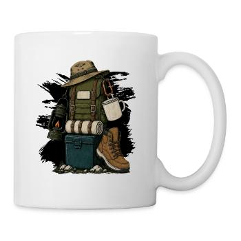 Wandern Motiv - Tasse - Weiß - Rechts