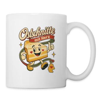 Ostschnitte mit Herz, Ossi Frauen, DDR Ostdeutschl - Mug - white - Right