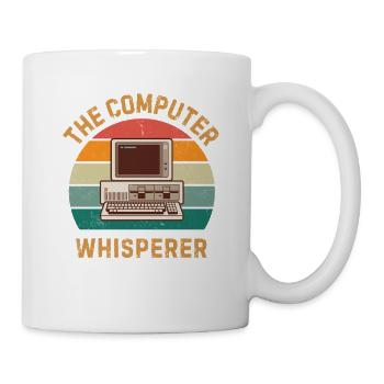 Computer Whisperer lustiges IT-Tech-Geschenk - Tasse - Weiß - Rechts