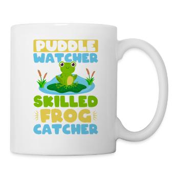 Frog Catcher Puddle Watcher Skilled Frog - Tasse - Weiß - Rechts