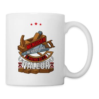 Super Menuisier Ne Vieillit Pas Humour - Mug blanc - blanc - Droite