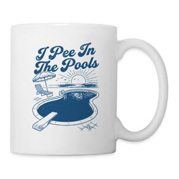 Poolrand-Sonnenuntergangs-Mischief - Tasse - Weiß - Rechts