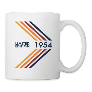 1954 Limited Edition Geburtstag Mann Frau Vintage - Tasse - Weiß - Rechts