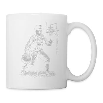 Theodore Roosevelt Basketball - Tasse - Weiß - Rechts