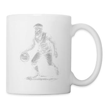 James A Basketballspieler Skizze - Tasse - Weiß - Rechts